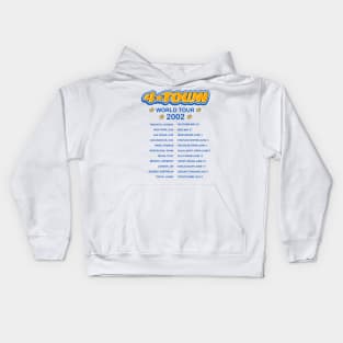 4Town world tour dates 2002 concert tee Kids Hoodie